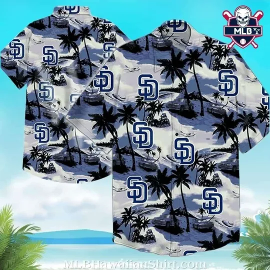 Discover San Diego Baseball Team Padress Hawaiian Button Down Full Size S-5XL