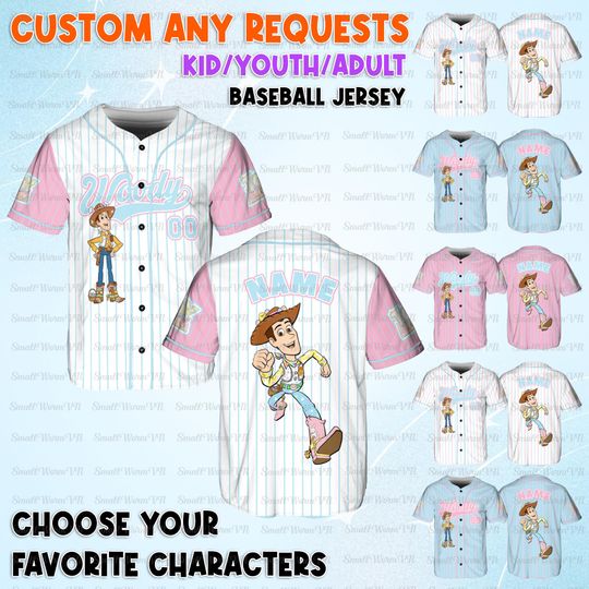 Discover Personalized Woody Easter Baseball Jersey, Toy Story Woody Cowboy Jersey, Woody Sheriff Easter Bunny Shirt, Disney Happy Easter Day Jersey