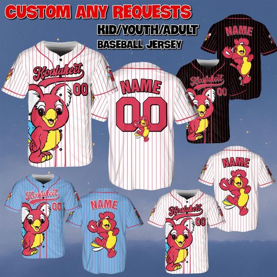 Discover Custom Koalakeet Baseball Jersey, Disney The Wuzzles Jersey, Koalakeet Koala Parakeet Shirt, The Wuzzles Characters Jersey