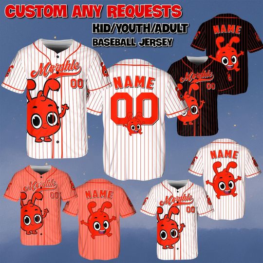 Discover Custom Morphle Baseball Jersey, Morphle And The Magic Pets Jersey, Morphle Red Magic Pet Shirt, Morphle And Mila Movie Jersey Shirt