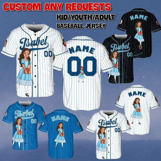 Discover Custom Princess Isabel Baseball Jersey, Disney Elena Of Avalor Jersey, Isabel Avalor Princess Shirt, Disney Trip Shirt, Magic Kingdom Shirt