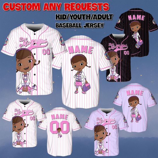 Discover Custom Doc McStuffins Jersey, Disney Doc McStuffins Team Jersey, Doc McStuffins Doctor Shirt, Disney World Shirt, Family Birthday Shirt