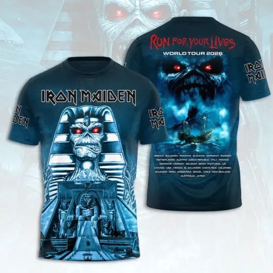 Discover Maiden 2026 World Tour 3D Tshirt