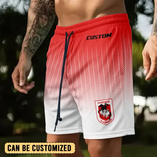 Discover St. George Illawarra Dragons Personalized Short Pants Gift For Fans