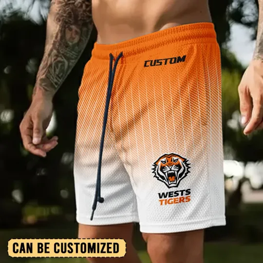Discover Wests Tigers Personalized Short Pants Gift For Fans