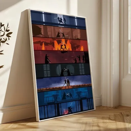 Discover STAR WARS Movie Poster Print,Film Wall Art, Home Theater Decor ,Movie Lover Gift