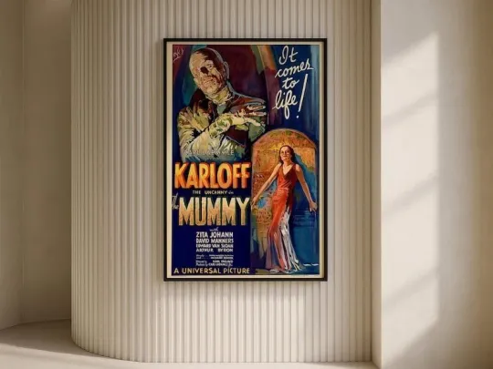 The Mummy Poster, Movie Poster, Vintage Poster, Art Home decoration Poster, Wall