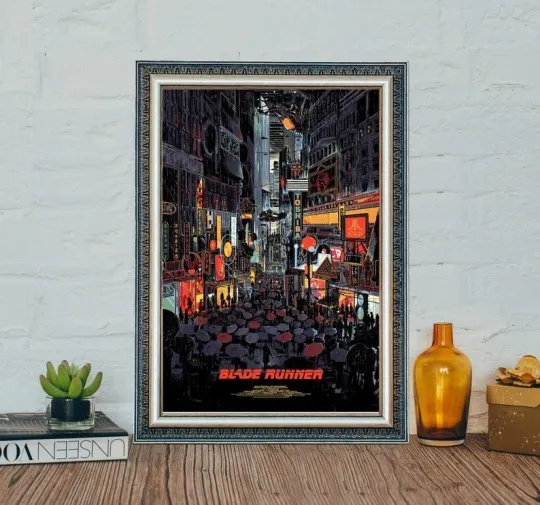 Blade Runner Movie Poster Classic Sci-Fi Film Art