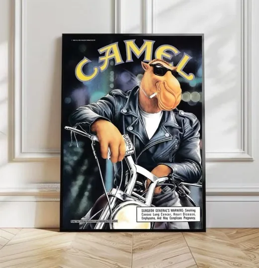 Discover Joe Camel Moto Poster - Decorate living room, study room, give as gift