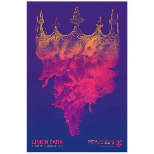 Discover Linkin Park From Zero World Tour Sydney March 15 2026 Australia Poster