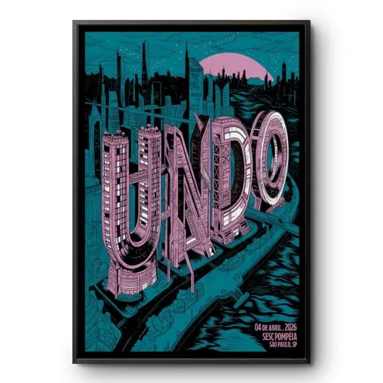 Discover Underoath Sao Paulo Brazil 2026 Tour Concert Poster Wall Art