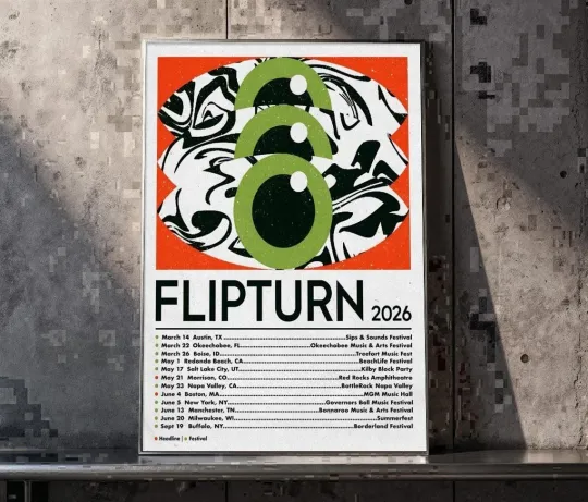 Discover Flipturn Tour Spring And Summer 2026 Poster