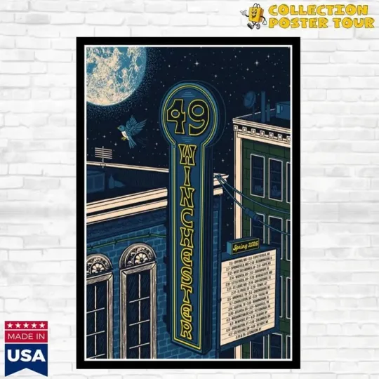 Discover 49 Winchester Spring Tour 2026 Poster Home Decor, Wall Art, Fan Gift