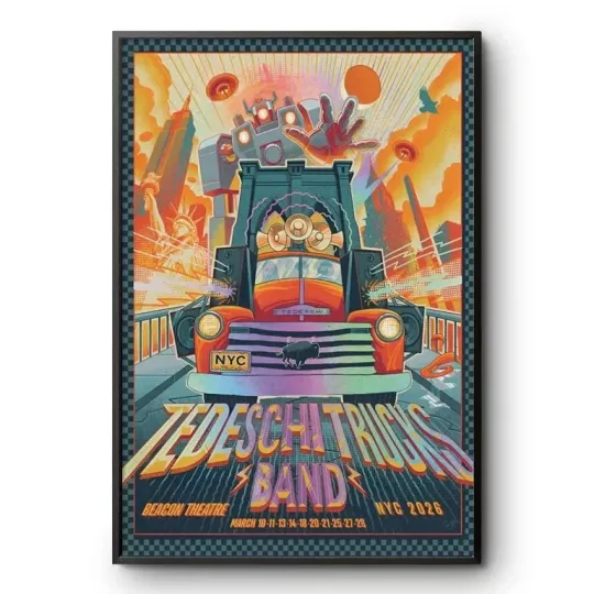 Discover Tedeschi Trucks Band NYC 2026 Beacon Theatre Tour Poster Music Art