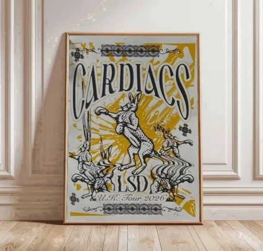 Discover Cardiacs UK Tour 2026 Poster â€“ March Shows Electric Brixton Art Print