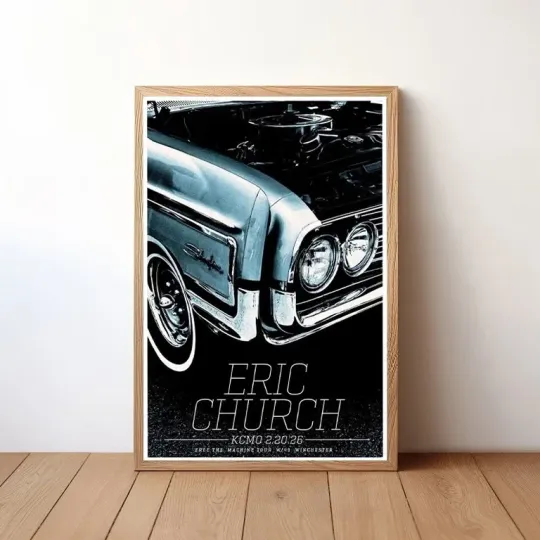 Discover E Church KCMO Feb 20 2026 Free The Machine Tour Country Music Art Poster
