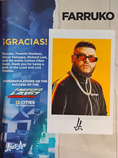Discover 2022 Farruko Vertical Poster Magazine Promo