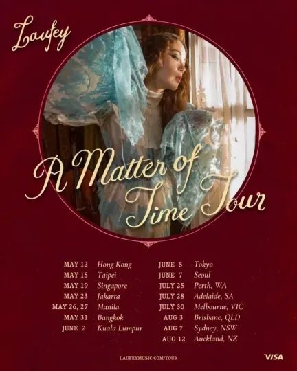 Laufey 2026 A Matter of Time Tour Concert Poster
