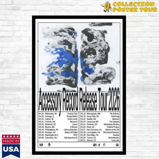 Discover Accessory Record Release Tour 2026 Poster Home Decor, Wall Art, Fan Gift