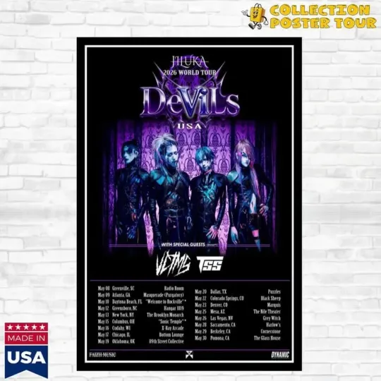 Discover Jiluka World Tour 2026 Poster Home Decor, Wall Art, No Frame, Fan Gift