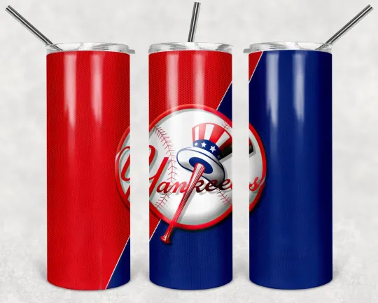 Discover New York Yankees 20oz Tumbler with Lid and Straw