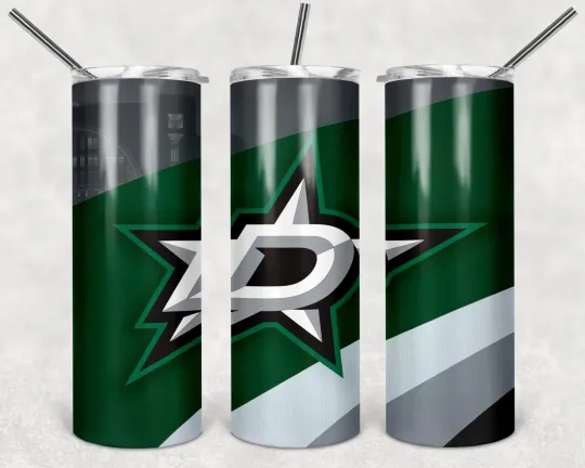 Discover Dallas Stars 20 oz Tumbler with Lid and Straw