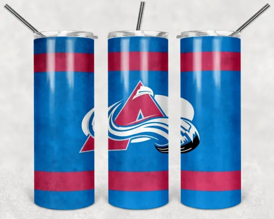 Discover Colorado Avalanche 20 oz Tumbler with Lid and Straw
