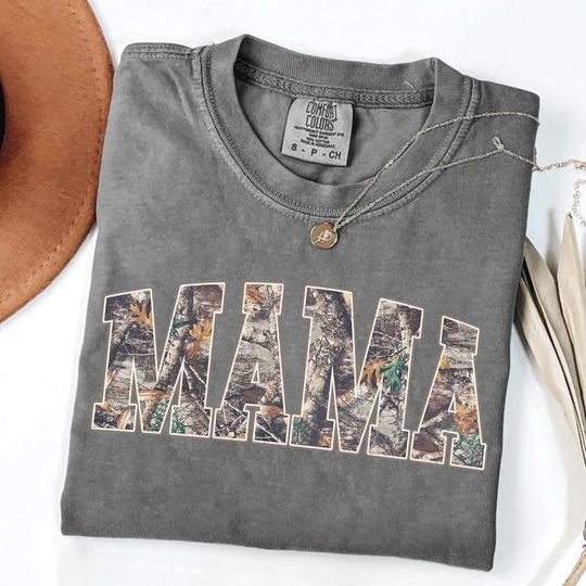 Discover Comfort Colors Hunting Mama T-Shirt, Camo Mama Shirt, Mother's Day Gift, Camouflage Mama T-Shirt