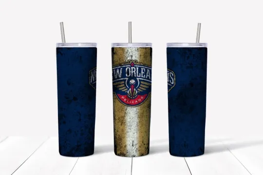 Discover New Orleans Pelicans Grunge 20oz Tumbler 0136