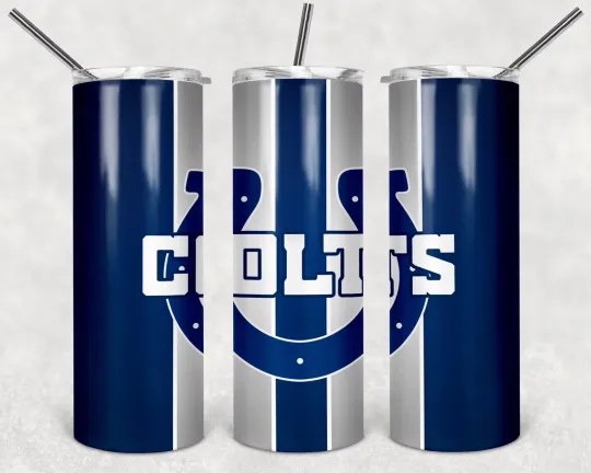 Discover Indianapolis Colts 20oz Tumbler with Lid and Straw