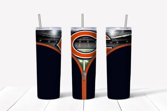 Discover Chicago Bears 20oz Tumbler with Lid and Straw