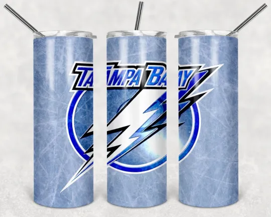 Discover Tampa Bay Lightning 20 oz Tumbler with Lid and Straw