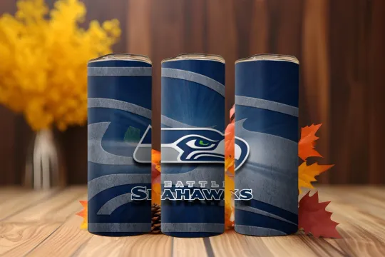 Discover Seattle Seahawks 20oz Tumbler with Lid and Straw