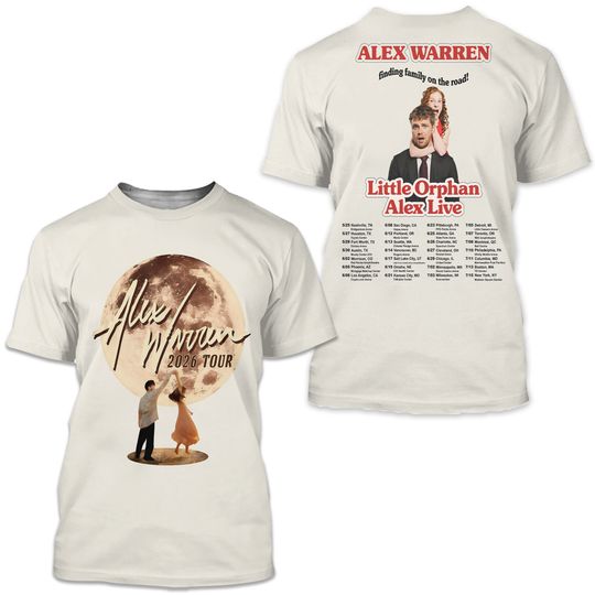 Alex Warren Little Orphan Alex Live US Tour 2026 T-Shirt
