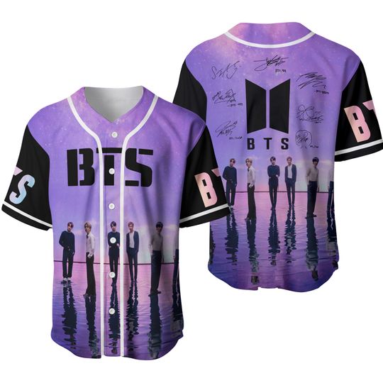 Boy Band BTS Kpop Baseball Jersey, Retro BTS World Tour 2026 Merch Gifts