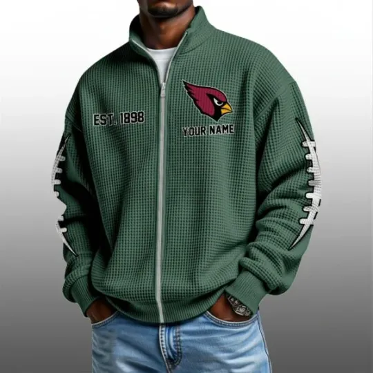 Cardinals EST 1898 Zip Waffle Sweatshirt