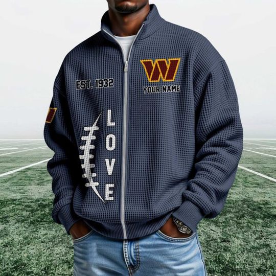 Commanders EST 1932 Quarter Zip Waffle Jacket