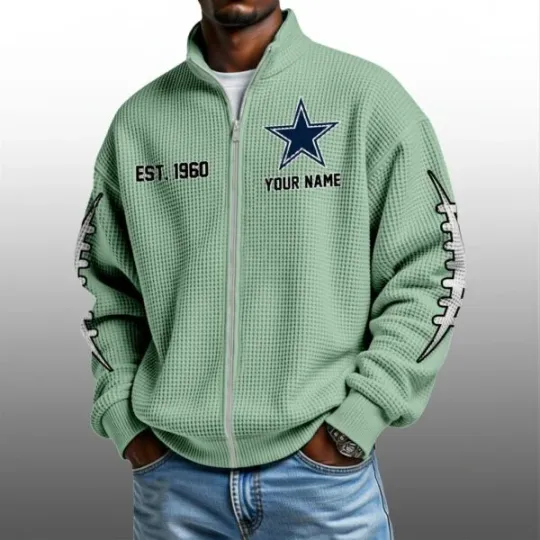 Cowboys EST 1960 Quarter Zip Waffle Jacket