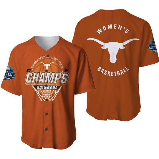 Texas Longhorns SEC Tournament Champions 2026 Baseball Jersey