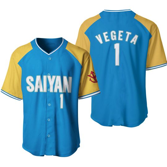 Dragon Ball Z Vegeta Baseball Jersey