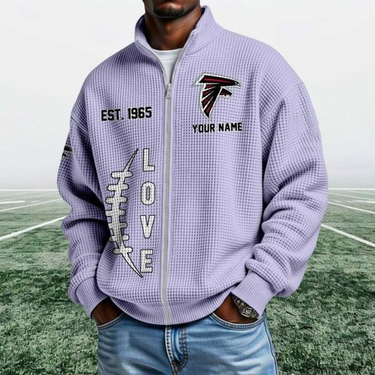 Falcons EST 1965 Quarter Zip Waffle Jacket