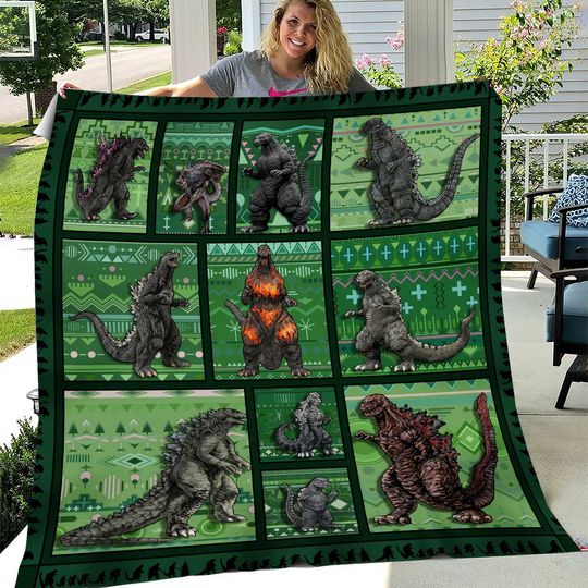 god zilla Collection Art Fleece Blanket | Christmas Gift | Gift Idea For Fans
