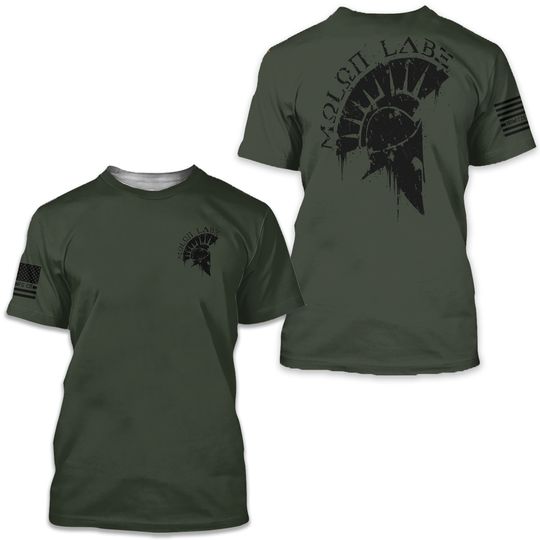 Howitzer Style Men's T-Shirt MOLON LABE Military Green