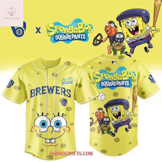 Milwaukee Brewers SpongeBob SquarePants 2026 Night Game Baseball Jersey