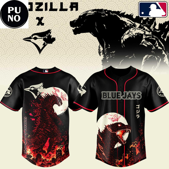 Toronto Blue Jays x god zilla Minus Zero 2026 Baseball Jersey