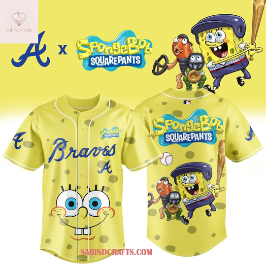 Atlanta Braves SpongeBob SquarePants 2026 Night Game Baseball Jersey