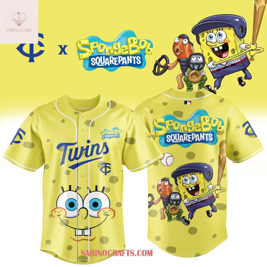 Minnesota Twins SpongeBob SquarePants 2026 Night Game Baseball Jersey