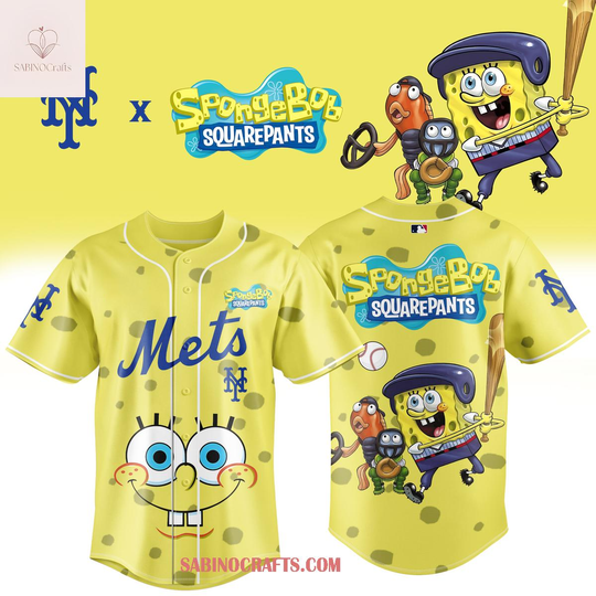 New York Mets SpongeBob SquarePants 2026 Night Game Baseball Jersey