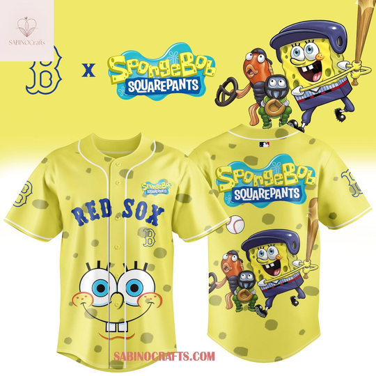 Boston Red Sox SpongeBob SquarePants 2026 Night Game Baseball Jersey