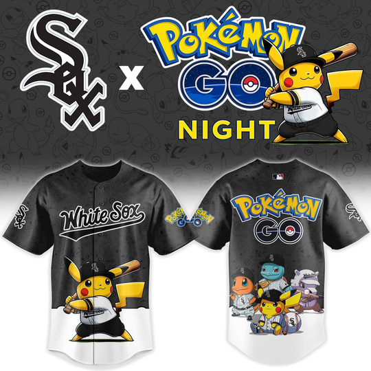 Chicago White Sox Poket mons GO Night Limited Edition Baseball Jersey